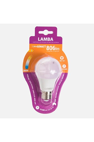 OEM Bec LED E27 7.3W (A60) Lumină Caldă