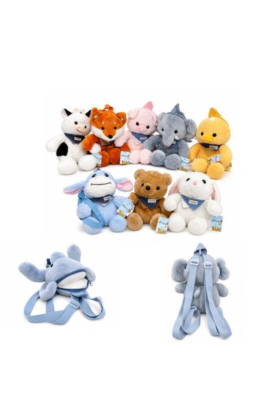 OEM Παιδικό Λούτρινο Σακίδιο Πλάτης Ζωάκια 36cm - Kids Plush Animal Backpack ...
