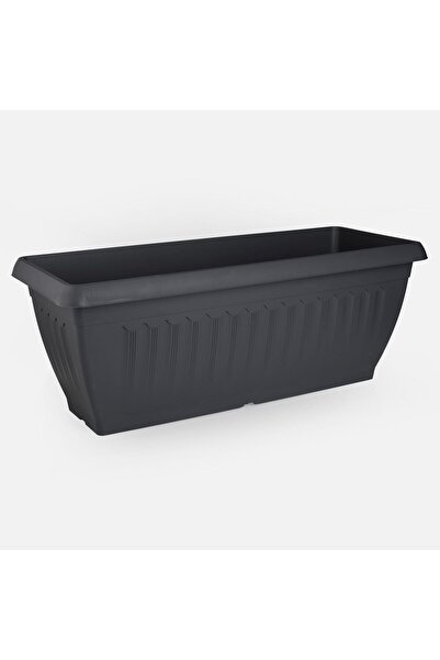 OEM Антрацитен пластмасов сандък за растения 75x31x28см - 39.4л