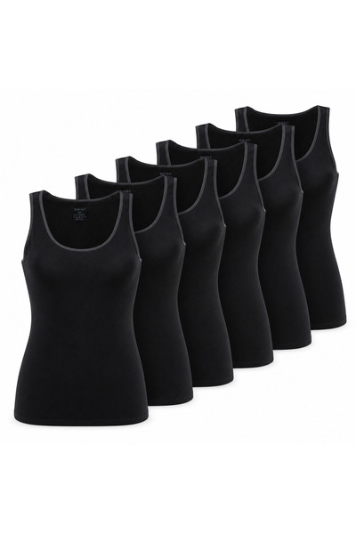 Dagi Women's Wide Strap Tank Top 6 Pack