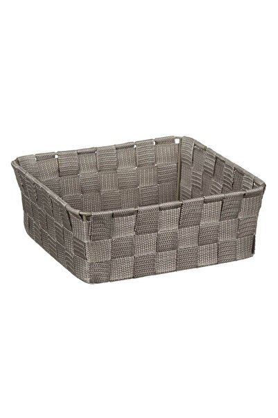 OEM Cos de Depozitare Maetalic Impletit Taupe 24x24x8.5cm