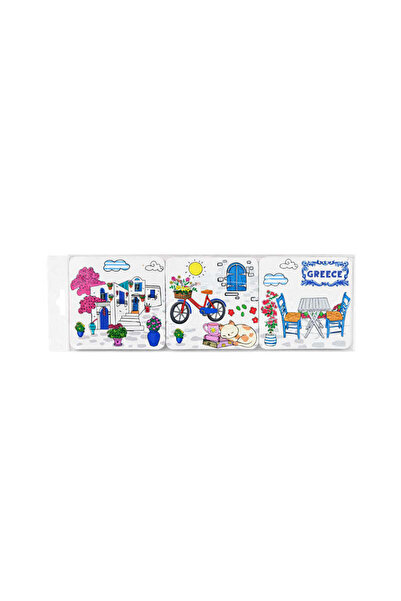 OEM Σετ σουβέρ Greece 6τμχ - Coaster set 6pcs