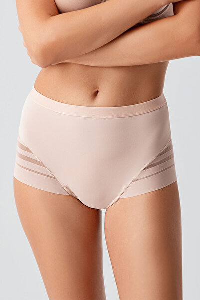 NEWBRA LINGERIE Tulle Detailed Corseted High Waist Panties