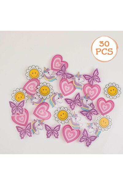 OEM Decoratiuni Spite Bicicleta cu Model Unicorn Fluture Inima Margareta - 30buc