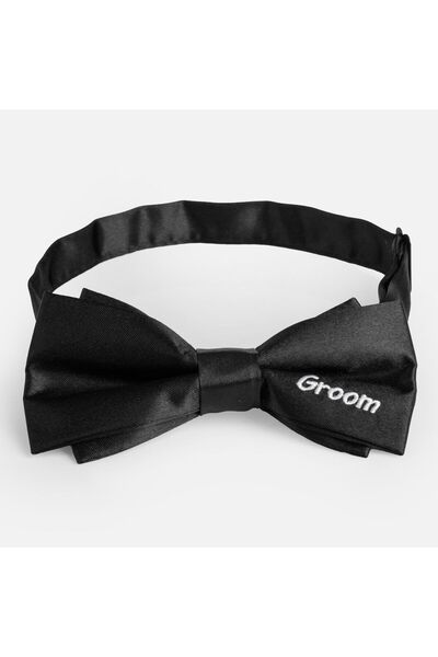 OEM Black Groom Bow Tie