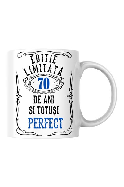 INOVATIX Personalized Can - Limited Edition 70 Years Old and Perfect, Λευκό, ...