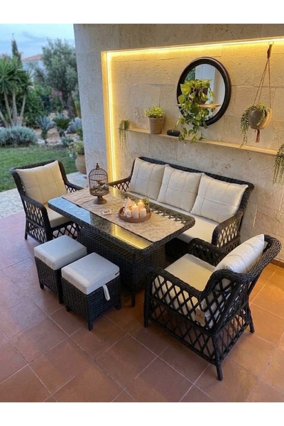Genel Markalar LUNA Rattan Bahçe Ve Balkon Takımı