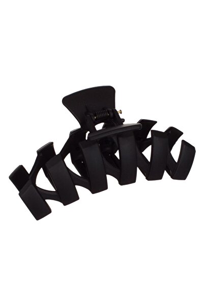 OEM Matte Black Zigzag Hair Clip for Women 11cm