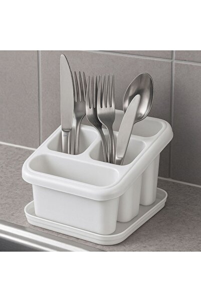 OEM Cutlery Dryer with White Plastic Base 15x17x12.5cm