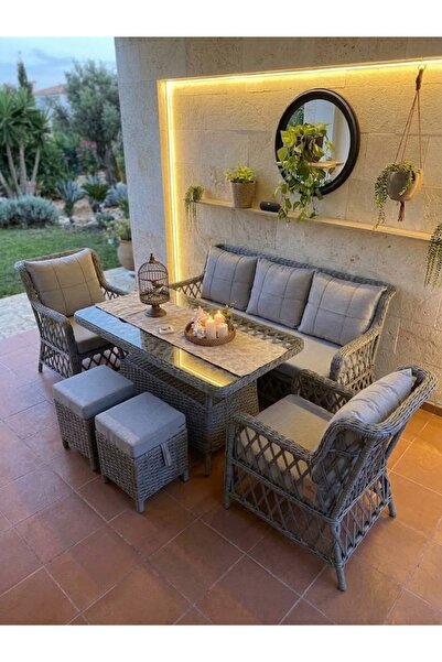 Genel Markalar LUNA Rattan Bahçe Ve Balkon Takımı