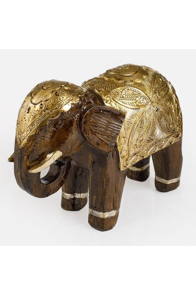 OEM Elefant Decorativ Auriu 17cm
