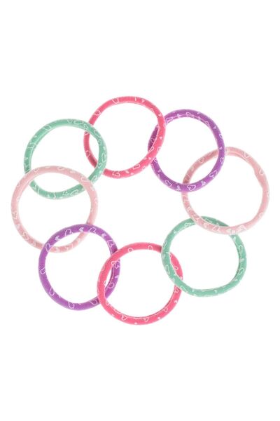 OEM Elastice Par Frotte Diferite Culori Inimi pentru Copii - 8buc