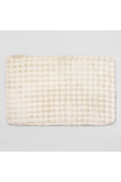 OEM Covoras Decorativ din Imitatie de Blana Off White Dungi Dots 150x100cm