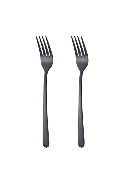 OEM Furculite din Otel Inoxidabil Negre "Black" 21cm - 2buc