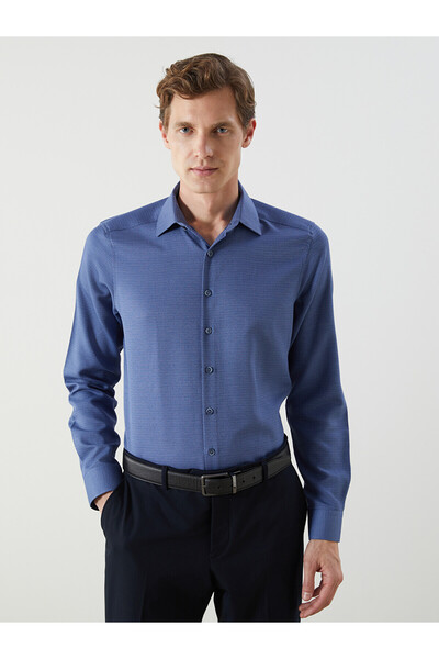LC Waikiki Ozmarka New Season Slim Fit Long Sleeve Dobby Men's Shirt