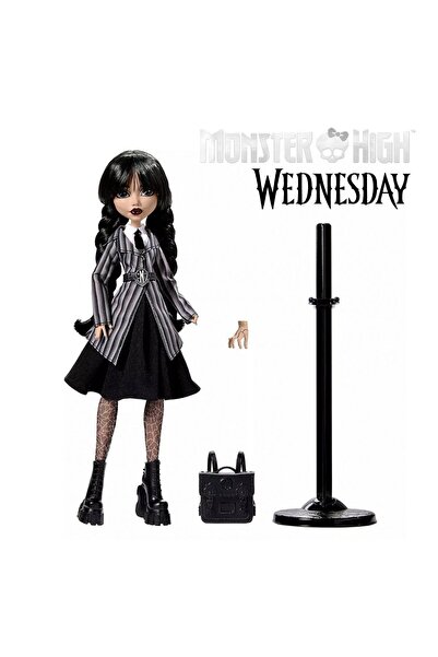 OEM Papusa Monster High Wednesday din Colecția School Outfit - Mattel