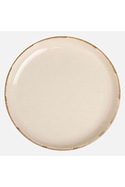 OEM Nordic Style Ceramic Beige Fruit Plate Ø19cm