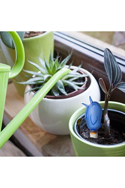 OEM Bird Plant Watering Stand Blue 6x4x16cm