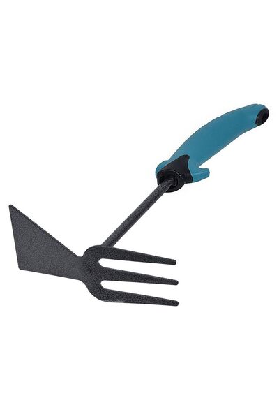 OEM Sapa Dubla Metalica de Gradina cu Maner Albastru din PP 30cm
