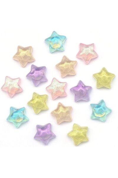 Tazweeq 15 Pcs Strong Star Refrigerator Magnets, Colorful 3D Craft Decoration...