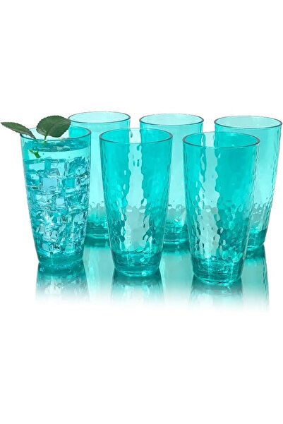 GENERAL مجموعة من 6 أكواب أكريليك كبيرة سعة 26 أونصة، أكواب بلاستيكية للشرب، ...