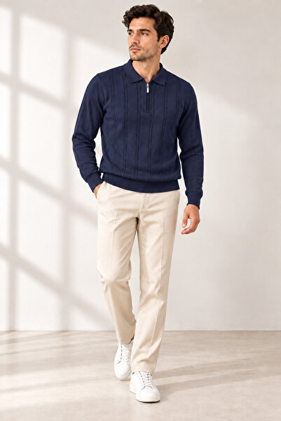 Generic Brand Polo Neck Knitwear Sweater