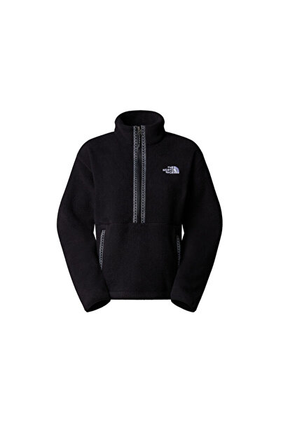 THE NORTH FACE W TNF FLEESKI 1/4 ZIP PO Kadın Outdoor Çeyrek Fermuarlı Polar Üst NF0A88Z3KX71 Siyah