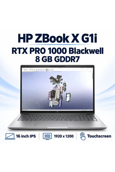 HP Laptop ZBook X G1i 16 " Οθόνη αφής WUXGA 16 ιντσών Intel Core Ultra 7 265H...