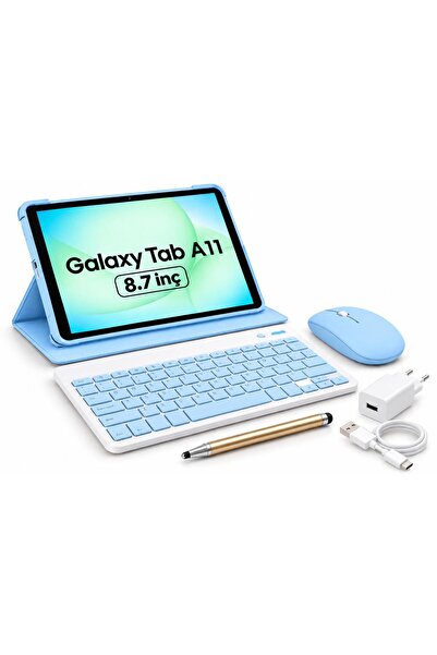 Samsung Galaxy Tab A11 4GB 64GB 8,7' TABLET+KILIF+KLAVYE+MOUSE+ŞARJ ALETİ(KAL...