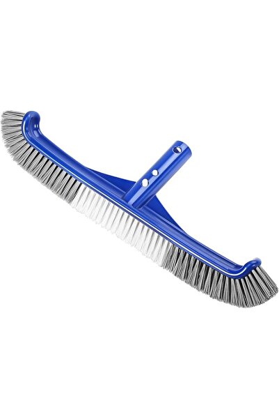 GENERAL Pool Brush Head, 17.5" Pool Brushes for Cleaning Pool Walls, Curved E...