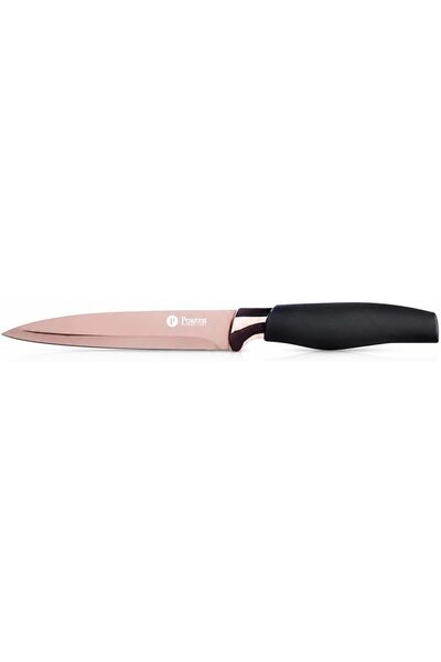 Penguen Rose Titanium Coating German Steel Utility Knife, 1.2 mm 5 inch, F212D4