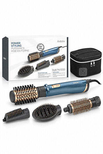StylePro 1000W 200 Derece 4 Başlıklı Hava Üflemeli AS965E Makyaj çantası hediye! (Onerous)