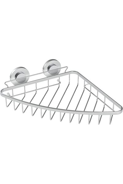 Golivn Shower Basket Suction Corner Shower Caddy Corner Bathroom Shower Corne...