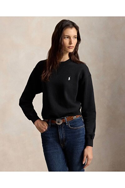 Ralph Lauren Blue Pony İşlemeli Yuvarlak Yaka Sweatshirt