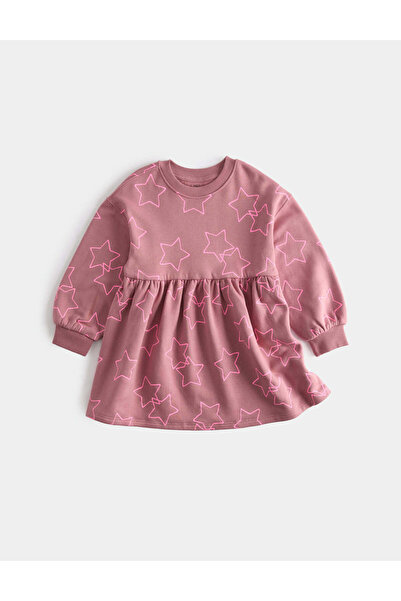 Marks & Spencer Pamuklu Yıldız Detaylı Sweatshirt Elbise