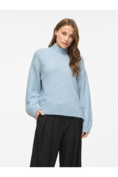 VILA Strickpullover VIESSY Stehkragen