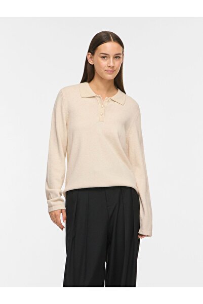 VILA Tricou polo VIRIL tricotat