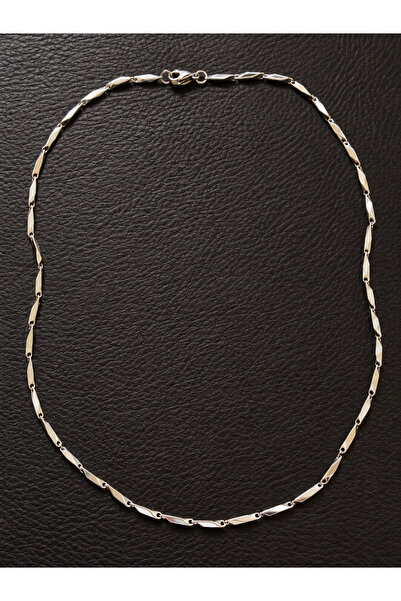 Aida Jewelss Stainless steel tarnish-resistant classic steel necklace with st...