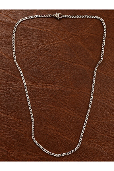 Aida Jewelss Stainless Tarnish-Resistant Gurmez Steel Necklace 2mm Steel Chain