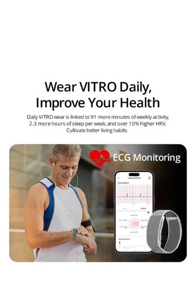 VITRO Valdus ECG Smart Band / Smartwatch