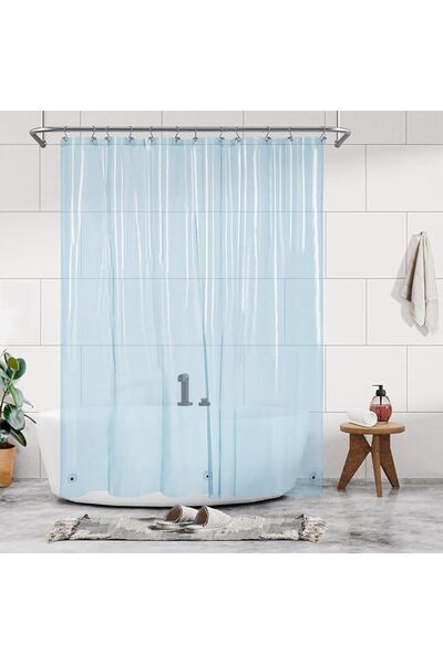 Barossa Design Shower Curtain Liner with 6 Weighted Magnets - Heavy Duty PEVA...