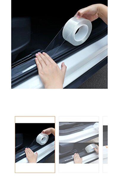 OSSOFOL Gerçek Ppf tpu koruma filmi 5 cm x 5 metre kapı eşik koruma Ppf tpu 190 micron yapışkanlı iz bırakmaz