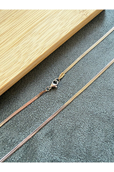Rupen Kraft Stainless steel snake chain necklace - tarnish resistant - 2.5mm