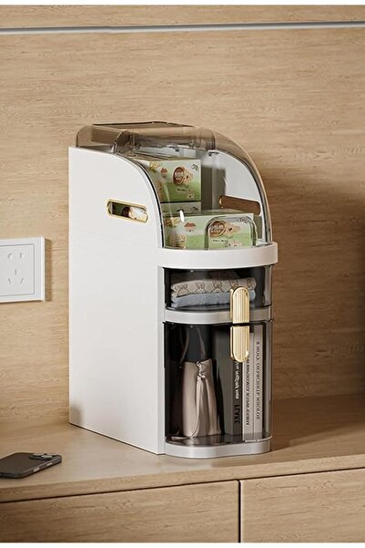 Paporich Slit Floor Storage Cabinet, Narrow Slim Organizer with Clear Drawers...