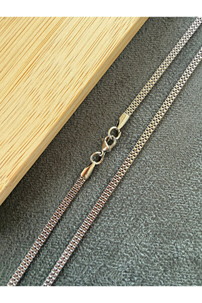 Rupen Kraft Stainless steel tarnish-resistant design necklace with 2.5mm stee...