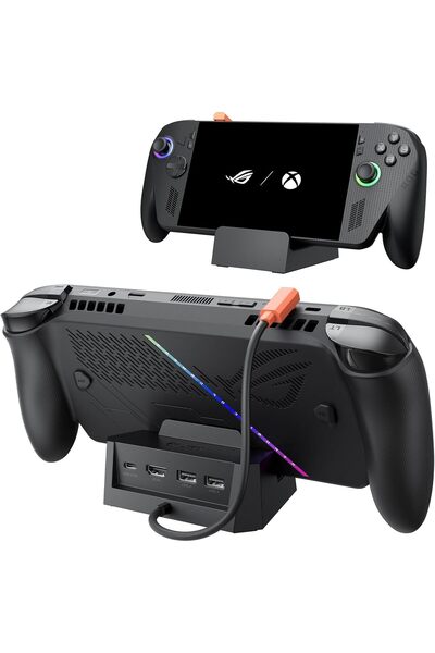 Generic 4-in-1 USB C Dock for Handheld Gaming, HDMI 2.0 4K@60Hz Output, Black