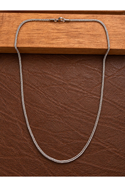 Aida Jewelss Stainless Tarnish Resistant 2 mm Snake Steel Necklace Steel Chain