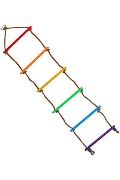 GENERAL Kids Climbing Rope Ladder, Multi Layer Rope Ladder, Soft Colorful Cli...