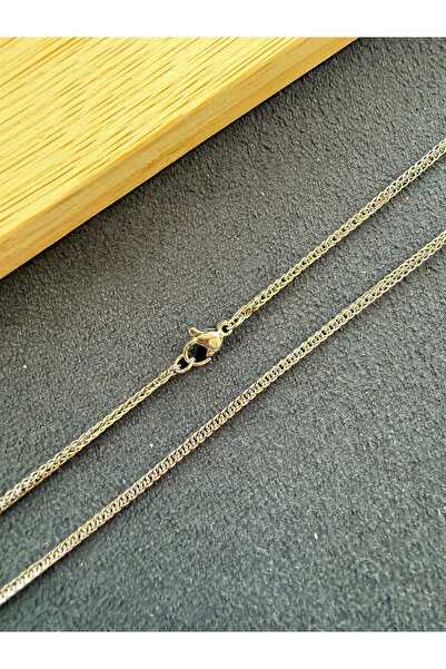 Rupen Kraft Stainless Tarnish Resistant 1.5 mm Snake Steel Necklace Steel Chain