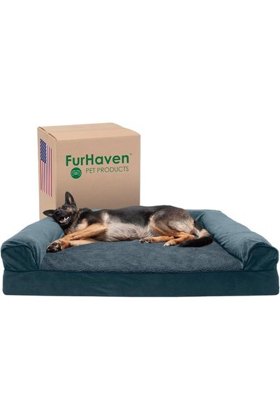 Furhaven غطاء سرير للكلاب الأليفة |   أريكة غرفة معيشة تقليدية فائقة النعومة ...